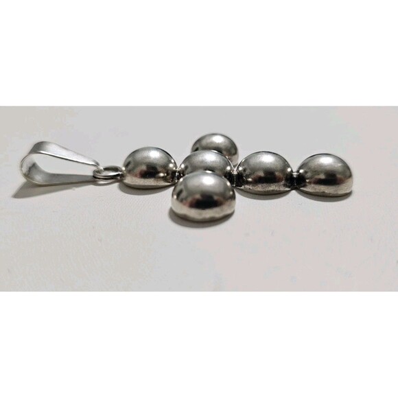 Chunky Sterling Silver Cross, 925 Silver Cross, Statement Piece, Cross Pendant - Picture 7 of 8